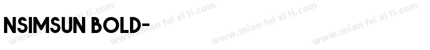 nsimsun bold字体转换